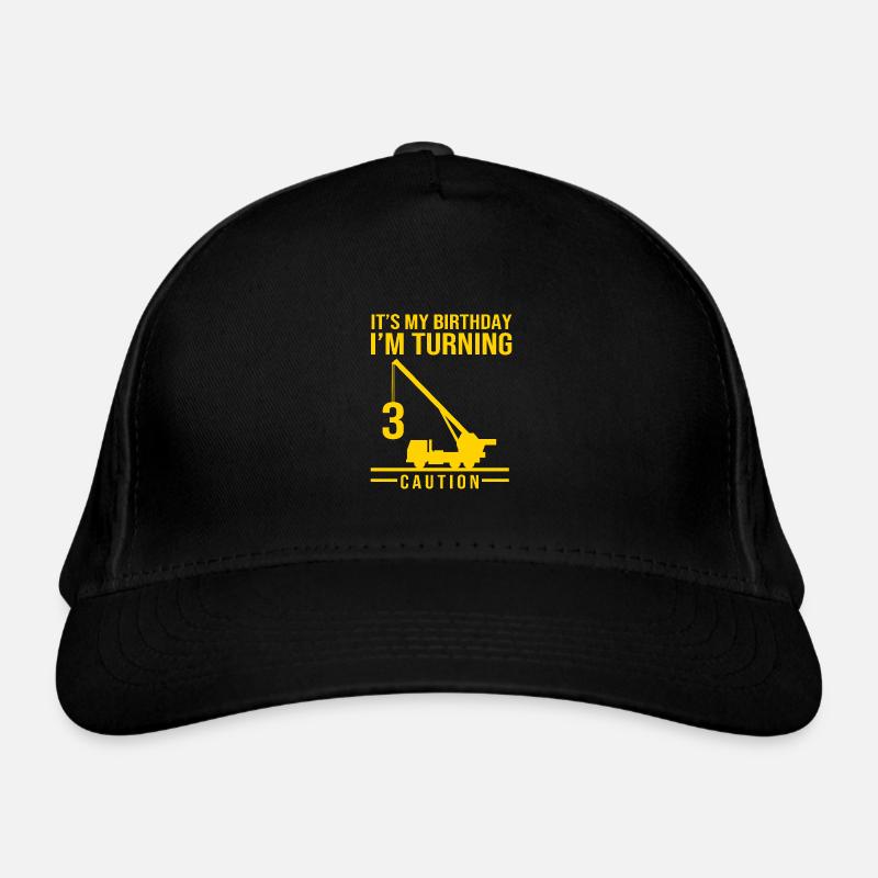 Children's birthday party construction site Organic Baseball Cap