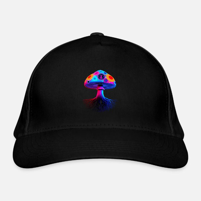 Psychedelischer Pilz Bio-Baseballkappe