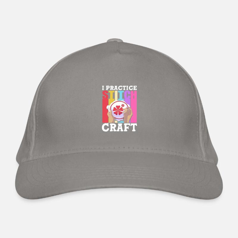 Kreuzstich Bio-Baseballkappe