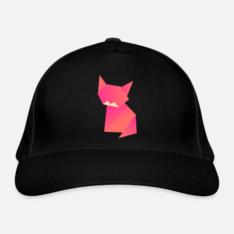 Katze Origami Polygon Bio-Baseballkappe