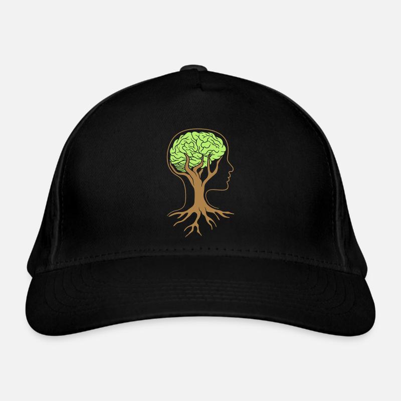 Tree brain design Organic Baseball Cap