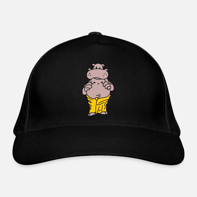 Sauna Hippo Organic Baseball Cap