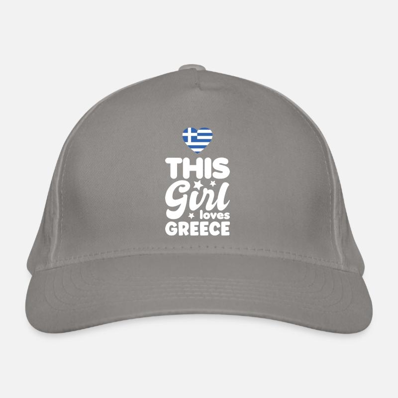 Grèce Drapeau Hellas Athènes Drapeau grec Casquette classique bio