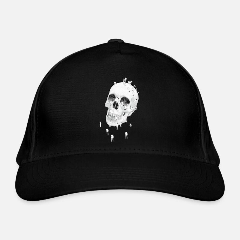 Asticots et tête de mort Casquette classique bio