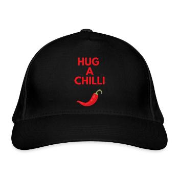 HUG A CHILLI - Organic Baseball Cap - black - Front