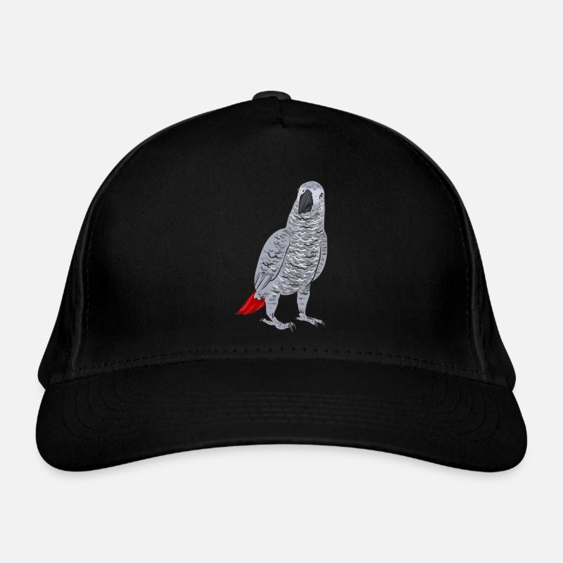 Graupapagei African Grey Parrot Papagei Organic Baseball Cap