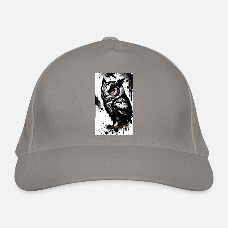 Mystische Eule der Nacht - Einzigartiges Tierdesig Bio-Baseballkappe
