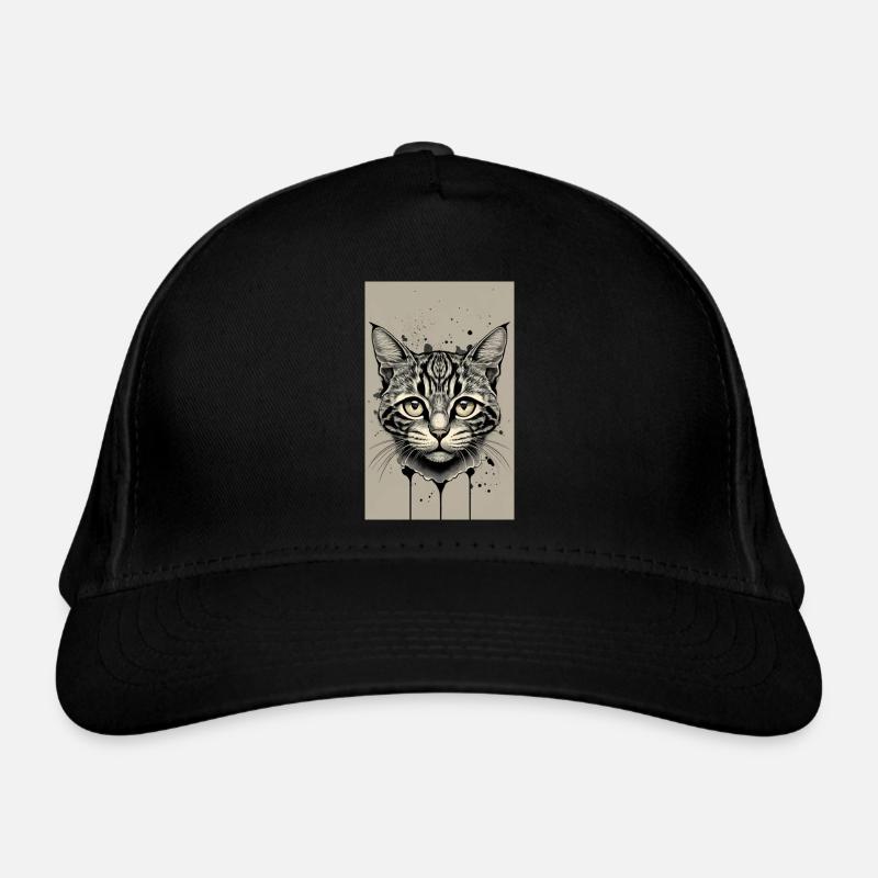chat noir et blanc Casquette classique bio