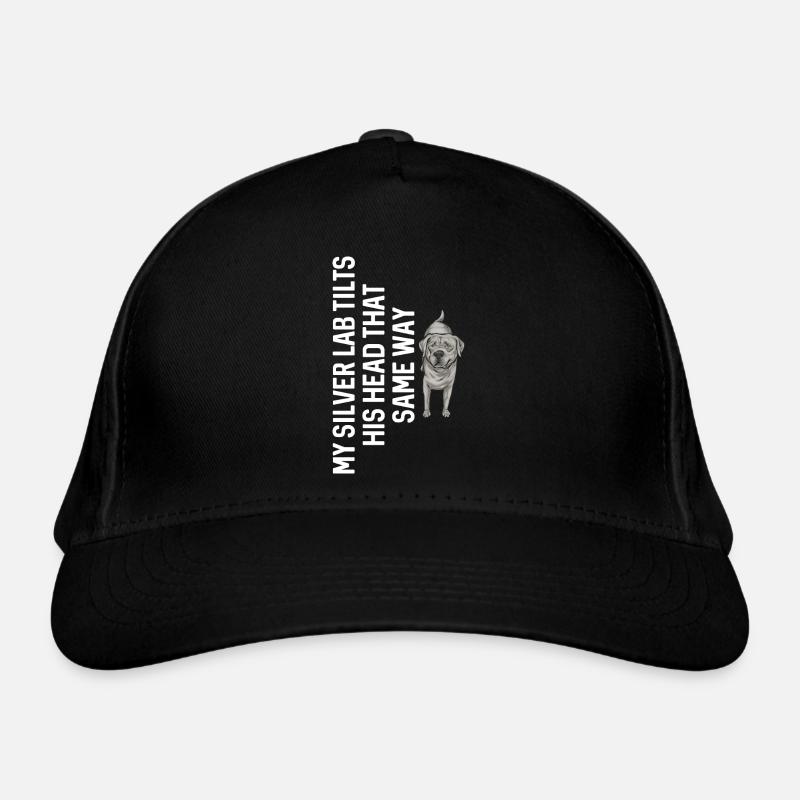 Silver Labrador Retriever Silver Lab - Casquette classique bio - noir