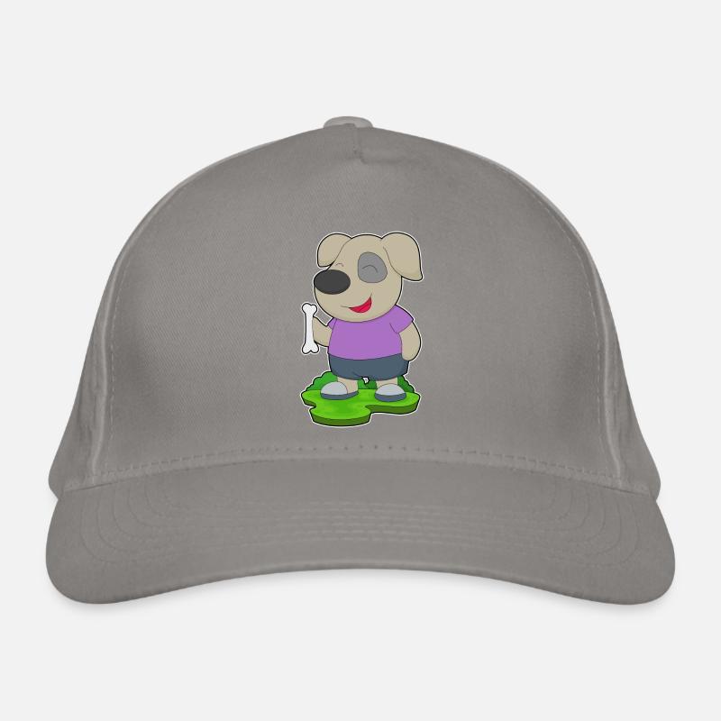 Hund Knochen Bio-Baseballkappe