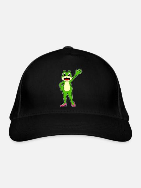 Frosch Stöckelschuhe - Bio-Baseballkappe - Schwarz