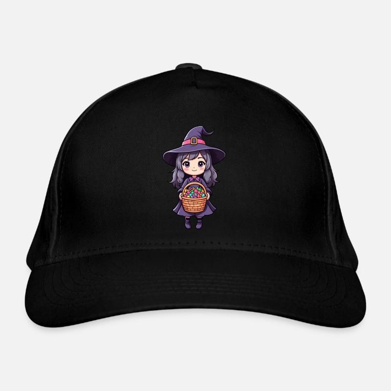Cute witch girl Organic Baseball Cap
