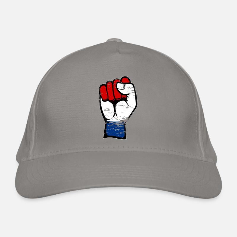 Poing du drapeau de la Hollande utilisé Casquette classique bio