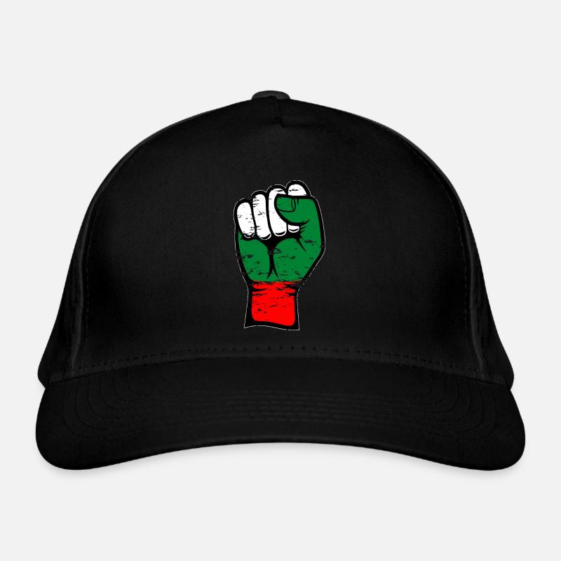Bulgaria flag fist used Organic Baseball Cap