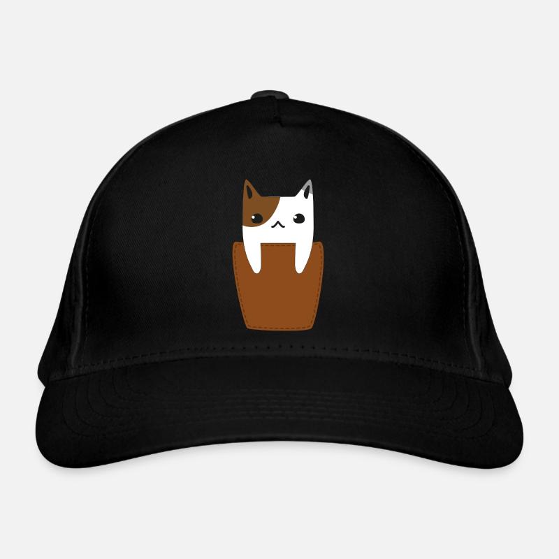 Poche poitrine avec chat Casquette classique bio