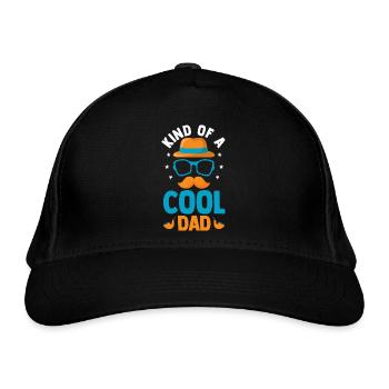 Cool Dads Fathers Day Funny Husband Stepdad - Bio-Baseballkappe - Schwarz - Vorne