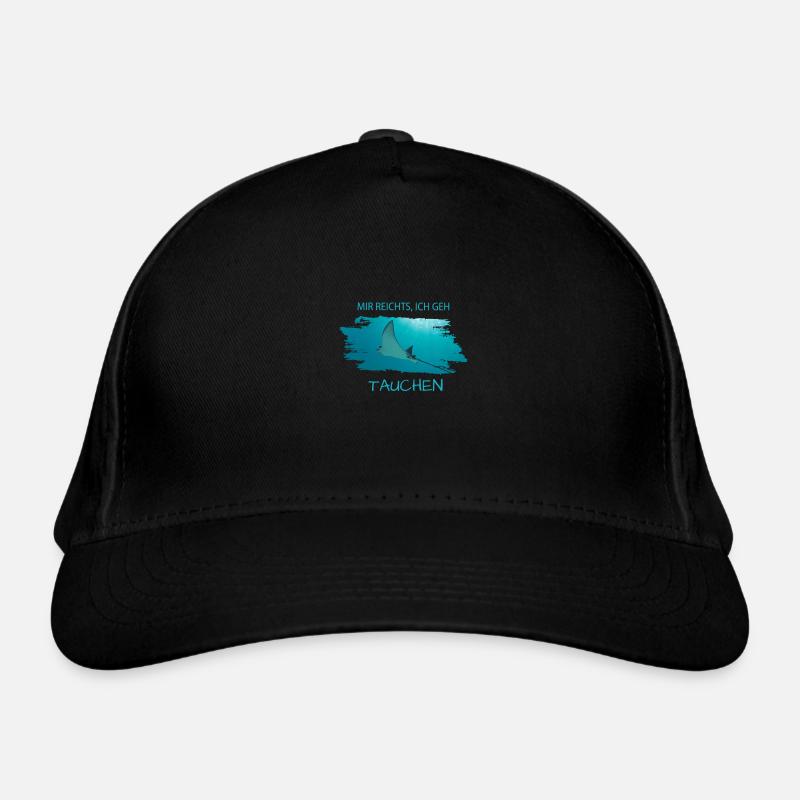 Tauchen Rochen Bio-Baseballkappe