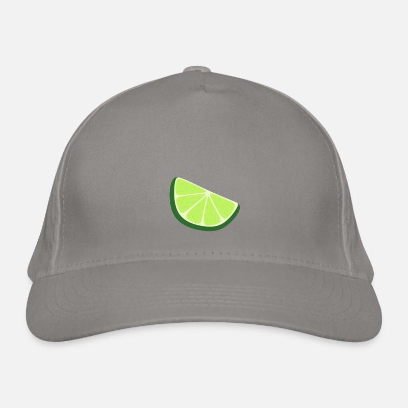 Limettenscheibe Bio-Baseballkappe
