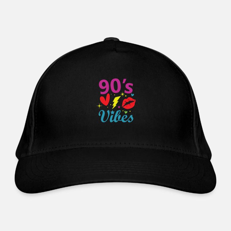 1990iger Sprüche 90s Geschenksidee Bio-Baseballkappe