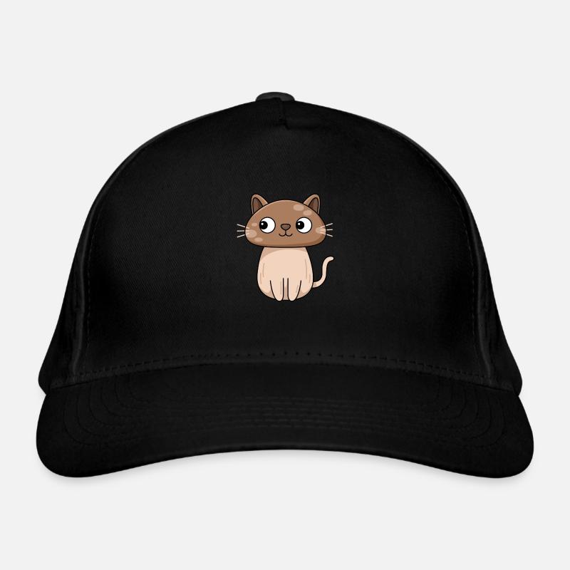 Cat Mushroom Design for Cat Lovers Organic Baseball Cap