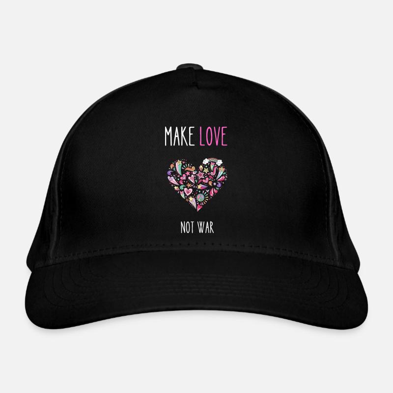 Faites de l’amour pas la guerre Casquette classique bio