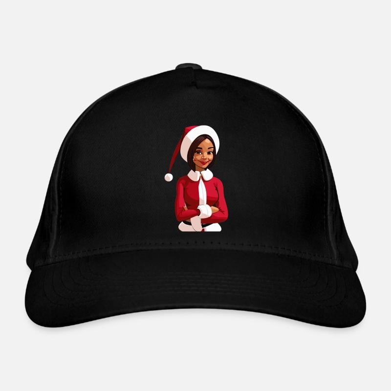 Weihnachtsfrau / Weihnachtsmann Bio-Baseballkappe