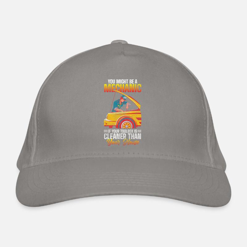 Car Car Garage Engine Organic Baseball Cap