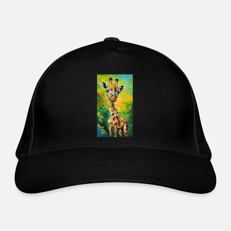 Giraffe Painting Painting Art comic Organic Baseball Cap