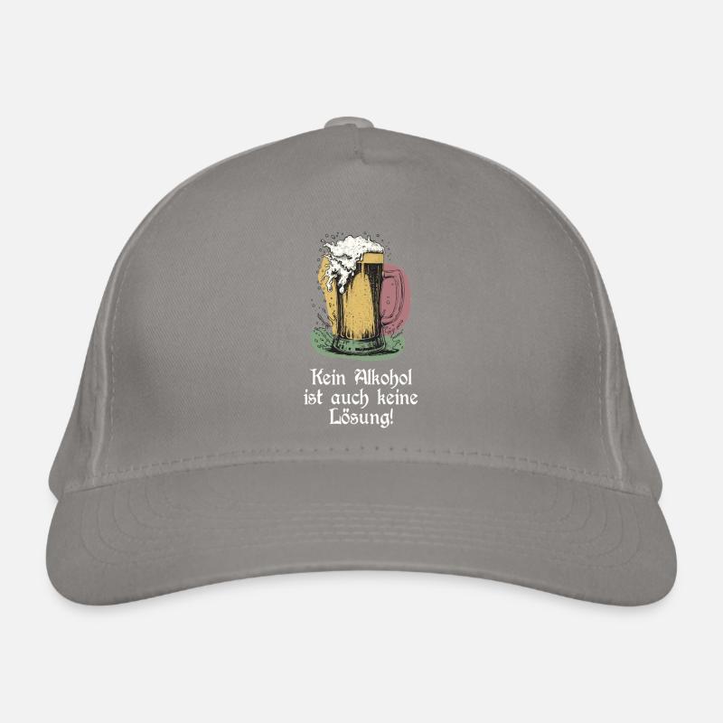 Lustiger Bier Spruch Bio-Baseballkappe