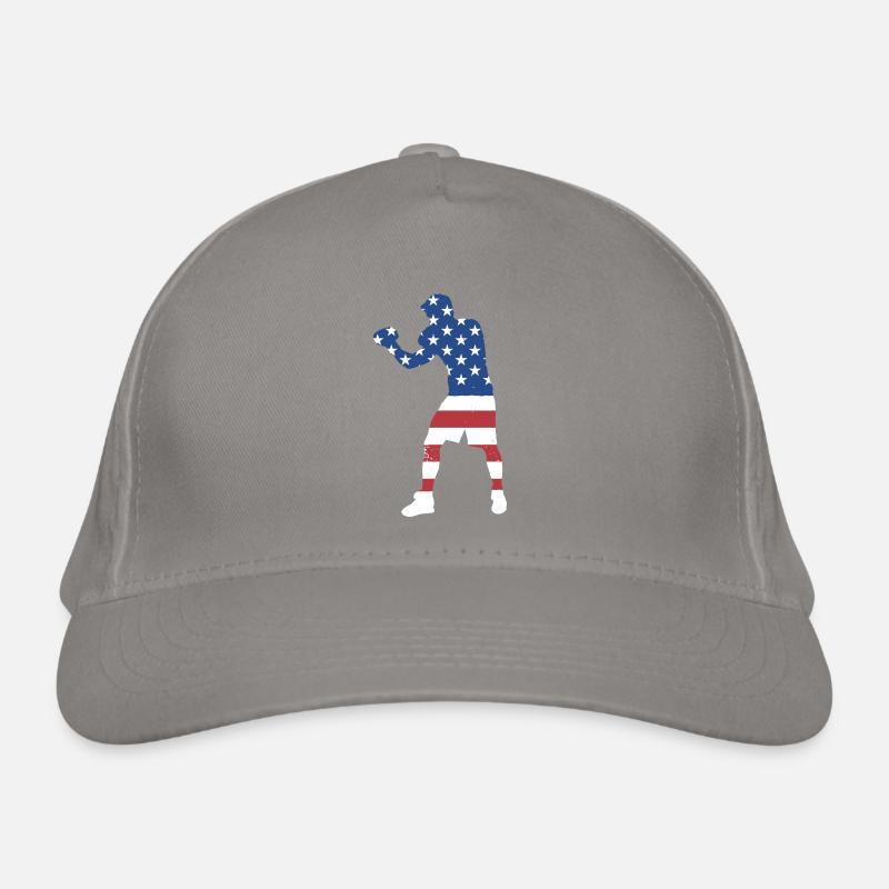 Sport Us Flag Boxing Organic Baseball Cap