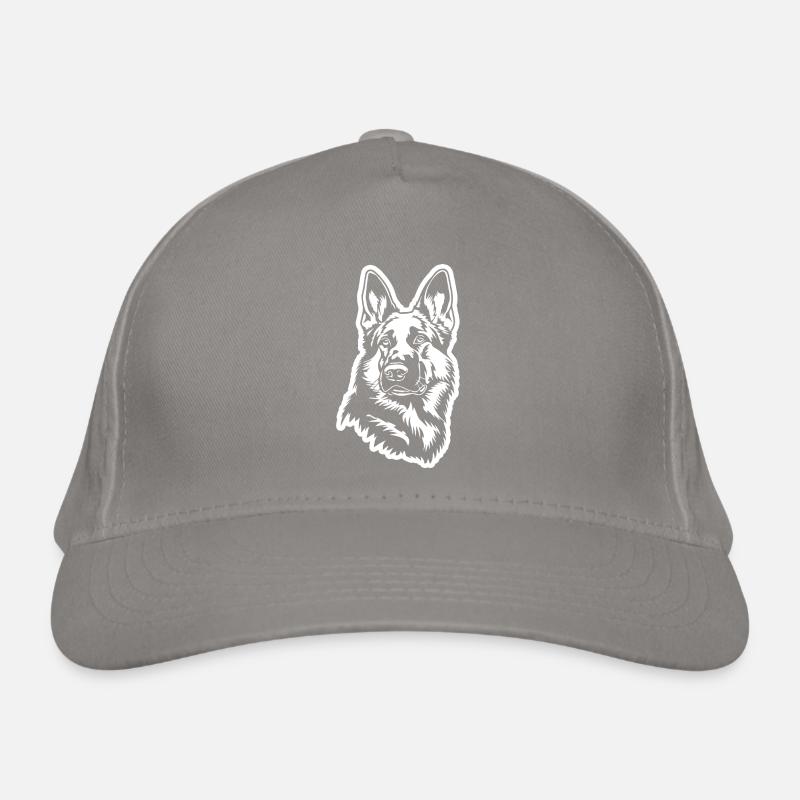 Schäferhund Hund Hundekopf Bio-Baseballkappe