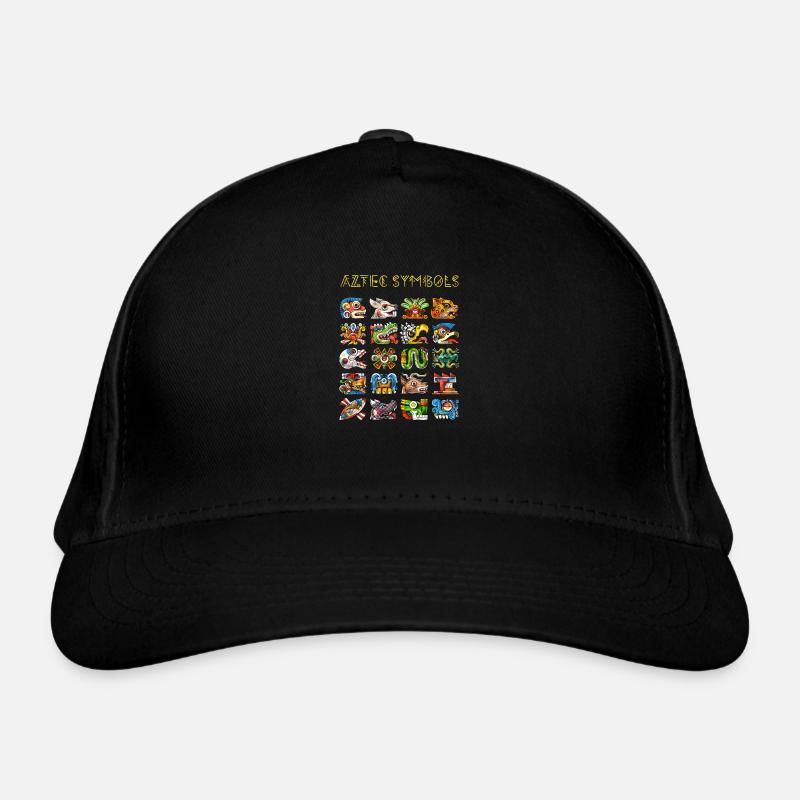 Aztekische Symbole Bio-Baseballkappe