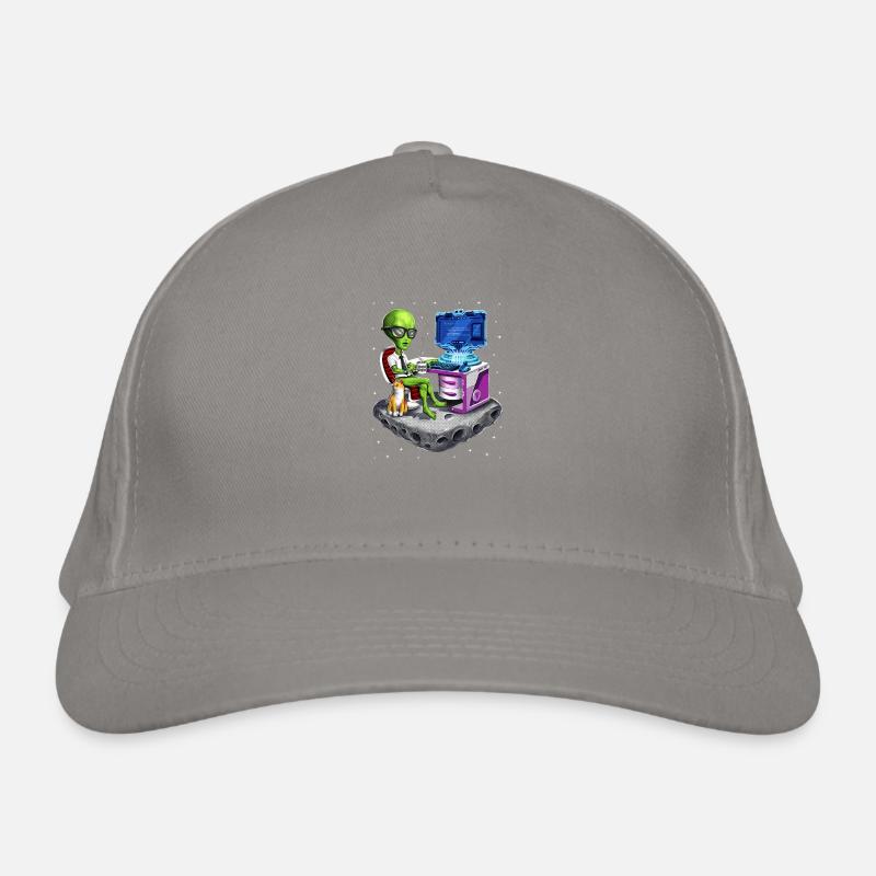 Space Alien Programmer Organic Baseball Cap