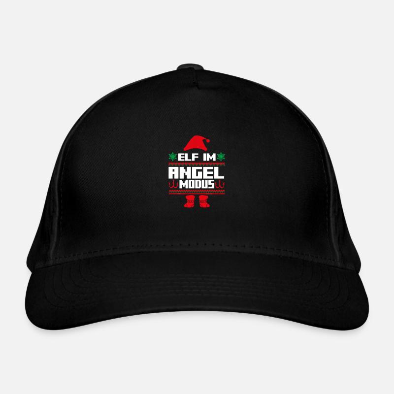 Elfe de Noël Noël Pêche Angler Canne à pêche Casquette classique bio