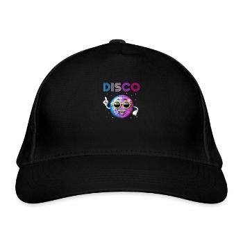 Disco Ball - Organic Baseball Cap - black - Front
