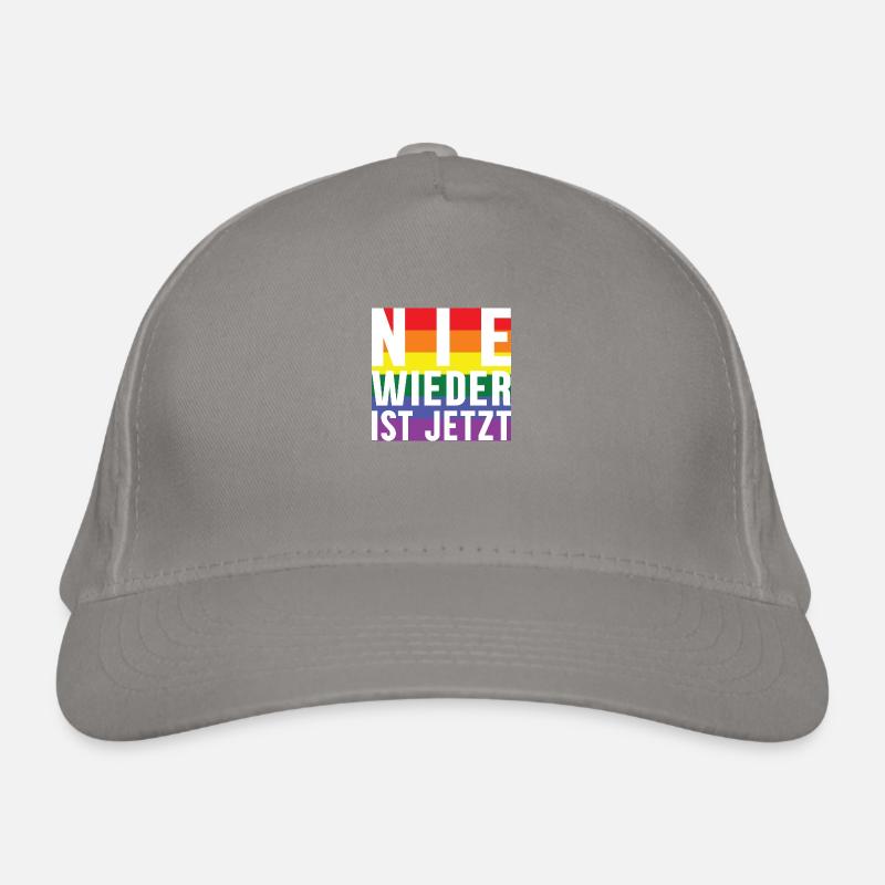 Plus jamais le lettrage Pride Casquette classique bio