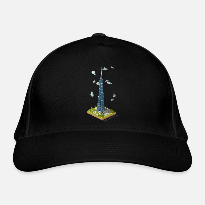 Géométrique low poly Burj Khalifa Casquette classique bio