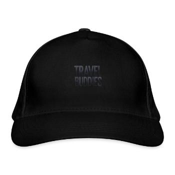 Travel Buddies – Design minimaliste - Casquette classique bio - noir - Devant