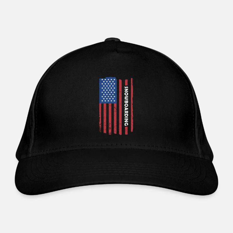 Sport Us Flag Snowboarding Bio-Baseballkappe