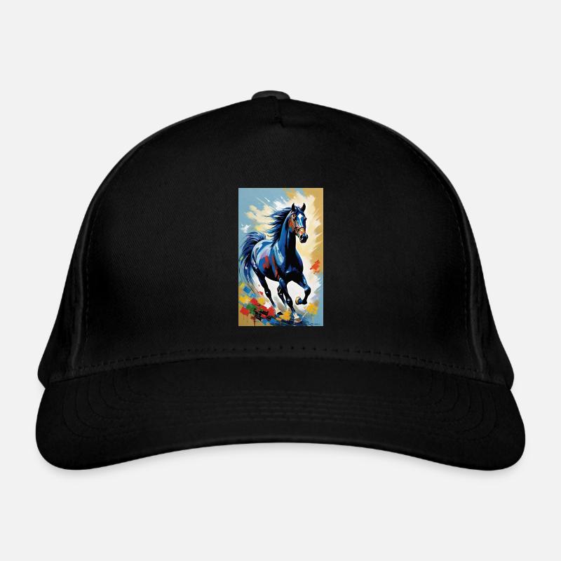 Pferd | reiten | Tier | Reittier | Bunt Bio-Baseballkappe