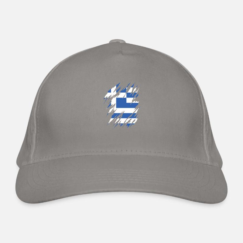 Drapeau de la Grèce Hellas Athènes Drapeau grec Casquette classique bio