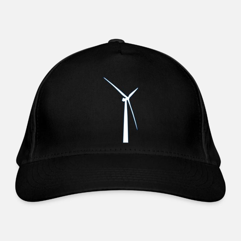 windmill windmuehle wind turbine windrad9 Bio-Baseballkappe