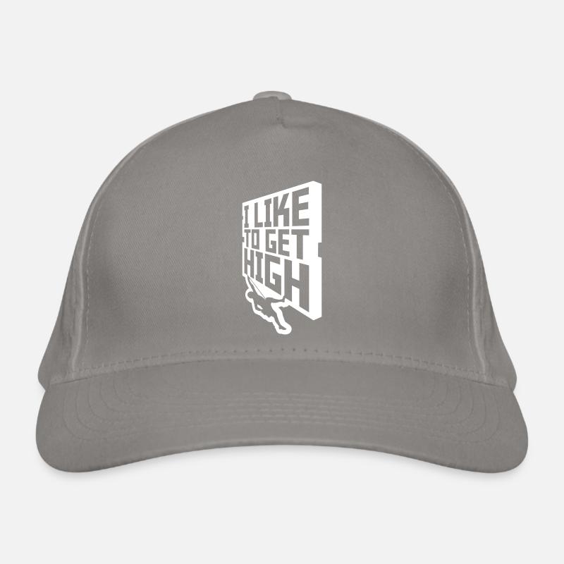 like to get high Organic Baseball Cap