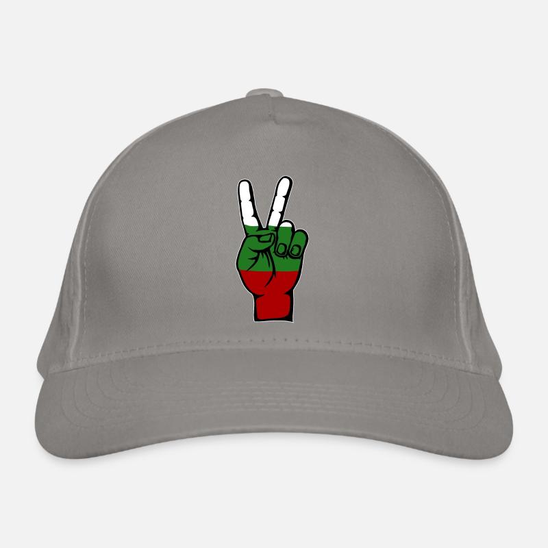Bulgaria Flag Peace Victory Symbol Organic Baseball Cap