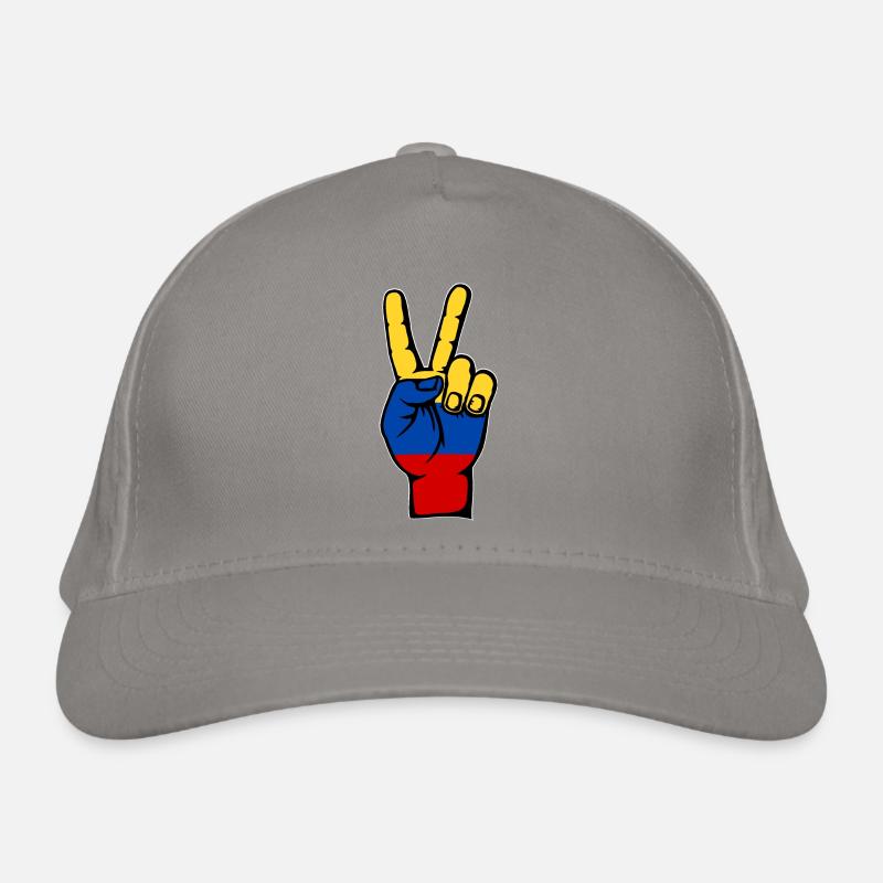 Colombia Flag Peace Symbol Organic Baseball Cap