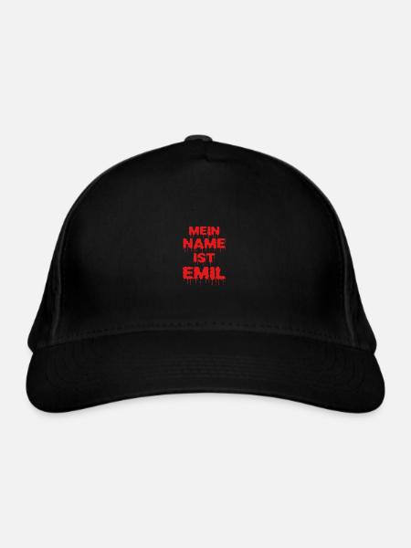 Emil - Casquette classique bio - noir - Devant