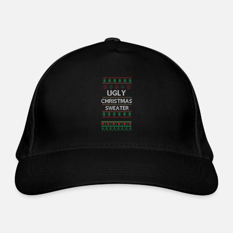 Design de Noël laid Pixel Art Casquette classique bio
