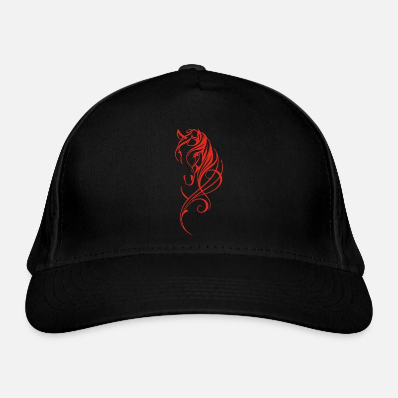Chevas stylisé rouge Casquette classique bio