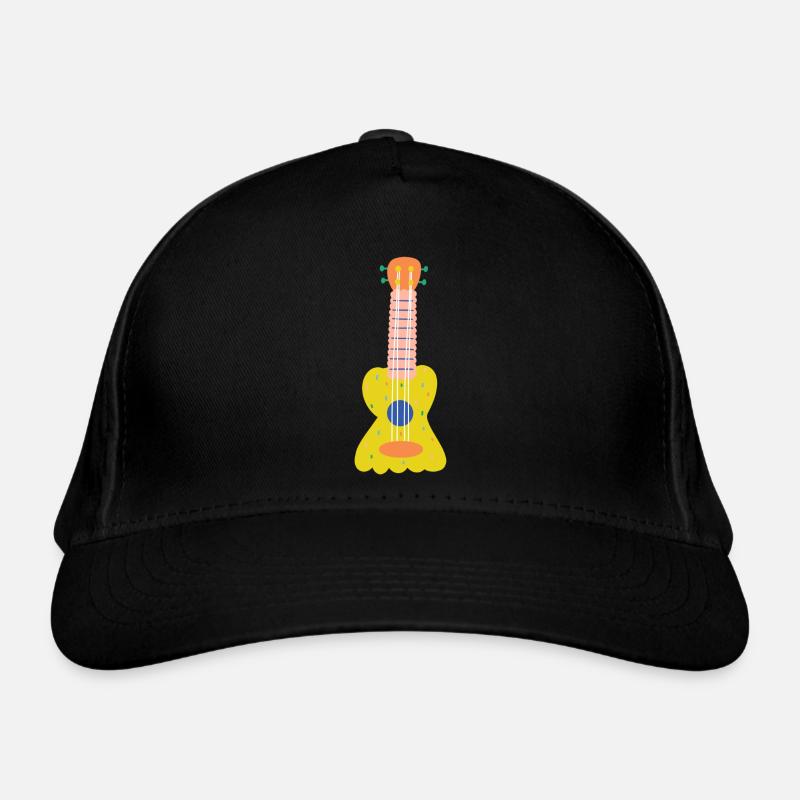 Yellow Guitar Organic Baseball Cap