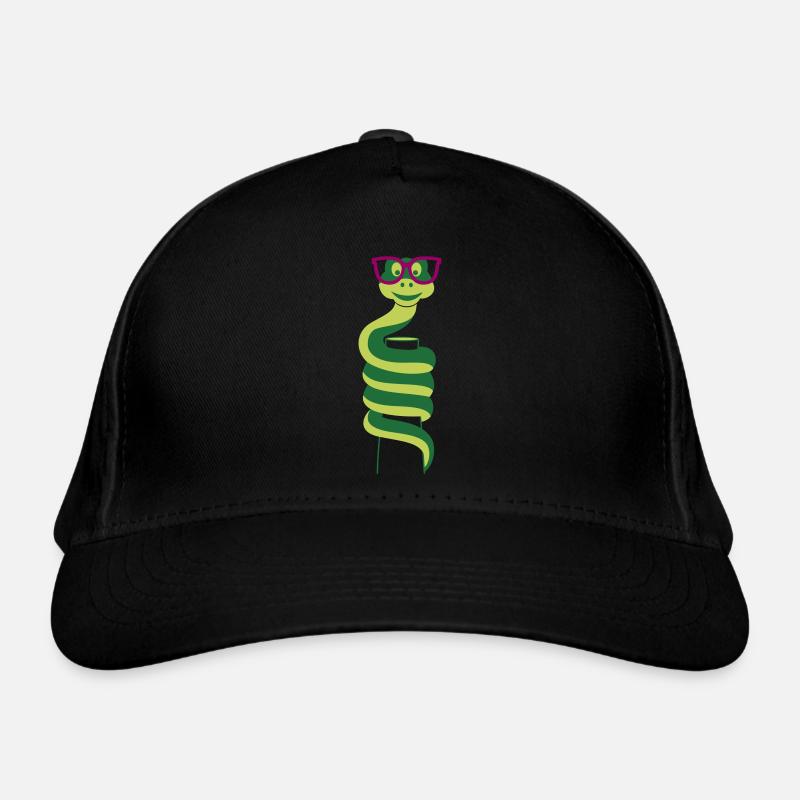 Spectacled cobra Organic Baseball Cap